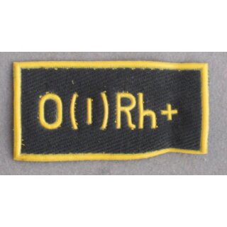Blood Type Insignia, black, small