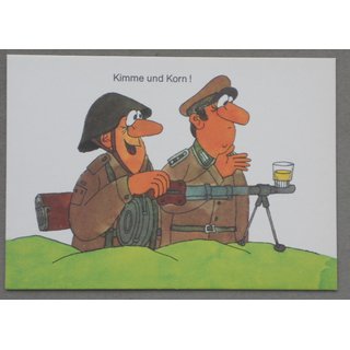 MHO Postcards, Military Cartoons, Series 1, coloured