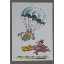 MHO Postcards - Series, Military Cartoons