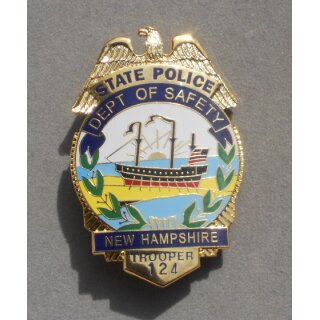 NH Dept. of Safety State Police Troopers Badge