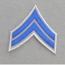 Rank Insignia, Police blue on grey, silver border