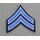 Dienstrang, Polizei, blau/weiß auf blau