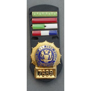 Detective City of New York Abzeichen Polizei mit Auszeichnungen
