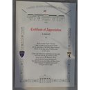 United States Command Berlin -  Certificate of Appreciation