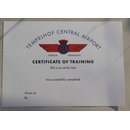 TCA BAU Certificate of Training Urkunde