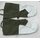 Swedish Mittens, olive with Leather Palms, modern
