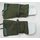 Swedish Mittens, olive with Leather Palms, modern