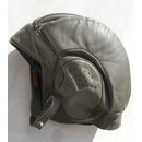 Swiss Leather Tankers Helmet, olive