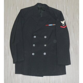 USN Service Dress Jacke, Mannschaft, schwarz