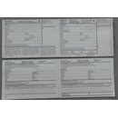 Counting Card for Statistics & Travel Service, white