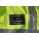 Warnjacke, UK Immigration Service, signalgelb