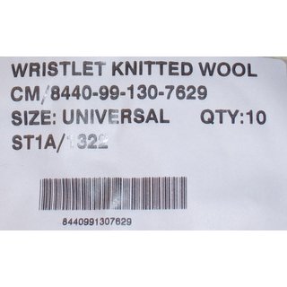 Pulswrmer, Wristlet, Knitted Wool, wei