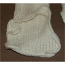 Pulswärmer, Wristlet, Knitted Wool, weiß