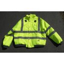 Warnjacke, UKBA, Winter gefüttert, kurz, signalgelb