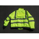 Warnjacke, UKBA, Winter gefüttert, kurz, signalgelb
