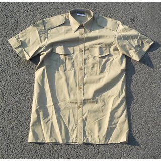 Czech Shirt Blouse, light olive, new, Short Sleeve