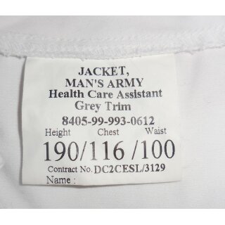 Size 190/116/100, NSN 8405-99-993-0612, very good to like new