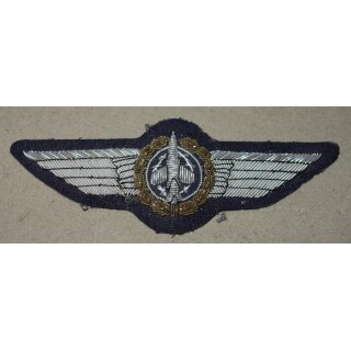 Bronze auf blau, Luftwaffe, handgestickt