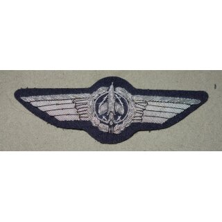 Silber auf blau, Luftwaffe, handgestickt