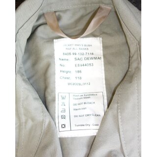 186/118/xx, NSN 8405-99-132-7116, like new
