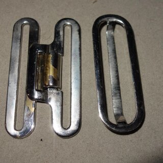 Buckle with Slider, 60mm Belt Material, used