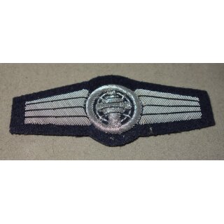 Silber auf blau, Luftwaffe, Handgestickt