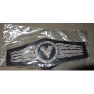 Silber auf blau, Luftwaffe, Handgestickt, OVP