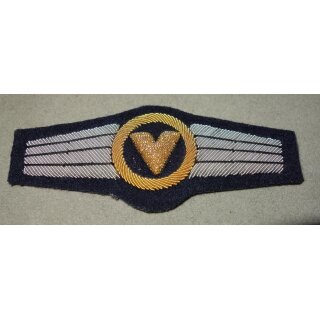 Gold auf blau, Luftwaffe, Handgestickt