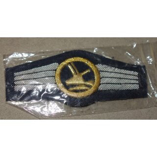 Gold auf blau, Luftwaffe, handgestickt, OVP