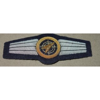 Gold auf blau, Luftwaffe, handgestickt