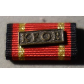 Ribbon Bar, Kosovo Force, bronze, wide gold Stripe