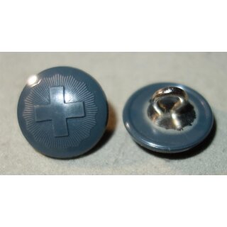 Kunststoff, grau, Metall&ouml;se, 16mm