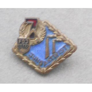 86c, Eisen goldfarben, helllblau emailliert, ohne Jahreszahl