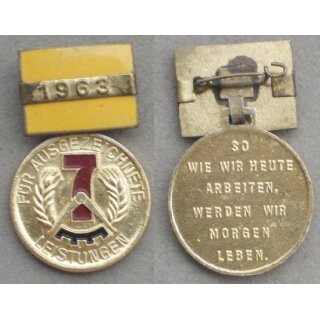 126d/63, Variante 2, Zitronengelb emailliert, 7-Jahrplan