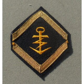 Armabzeichen, groß, blau/gelb, Marine, Marineführungsdienst, große Auflage auf Tuch