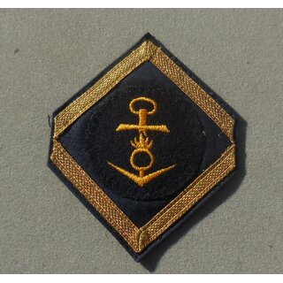 Armabzeichen, groß, blau/gelb, Marine, Marinewaffendienst, große Auflage auf Stoff