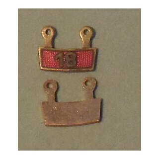 302-18a, bronze coloured, Enamel