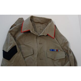 182/100/84, NSN 8405-99-977-7129, Gurkha, Corporal, 2 Ribbons, red Collar Trim, without Belt, worn, good condition